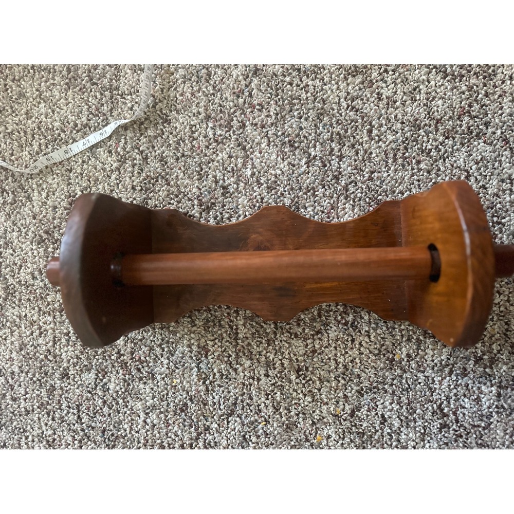 Vintage mounted wooden paper towel holder 6 x18